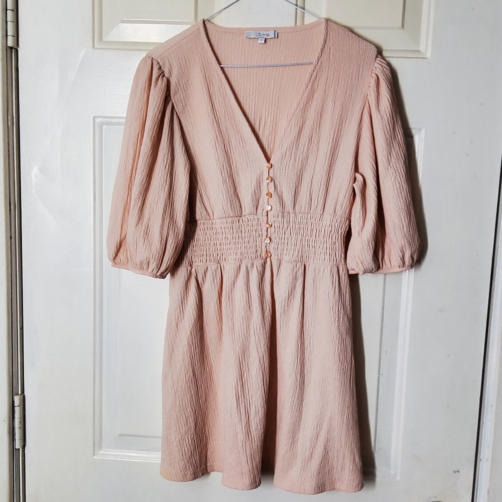 Francesca's Pale Pink Dress with Opal Buttons